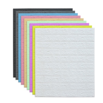 Niedrigpreis 3D Tapetenwände: Warme Farben für elegante Hotel PE -Schaumstoff -Backstein -Nadelpapier