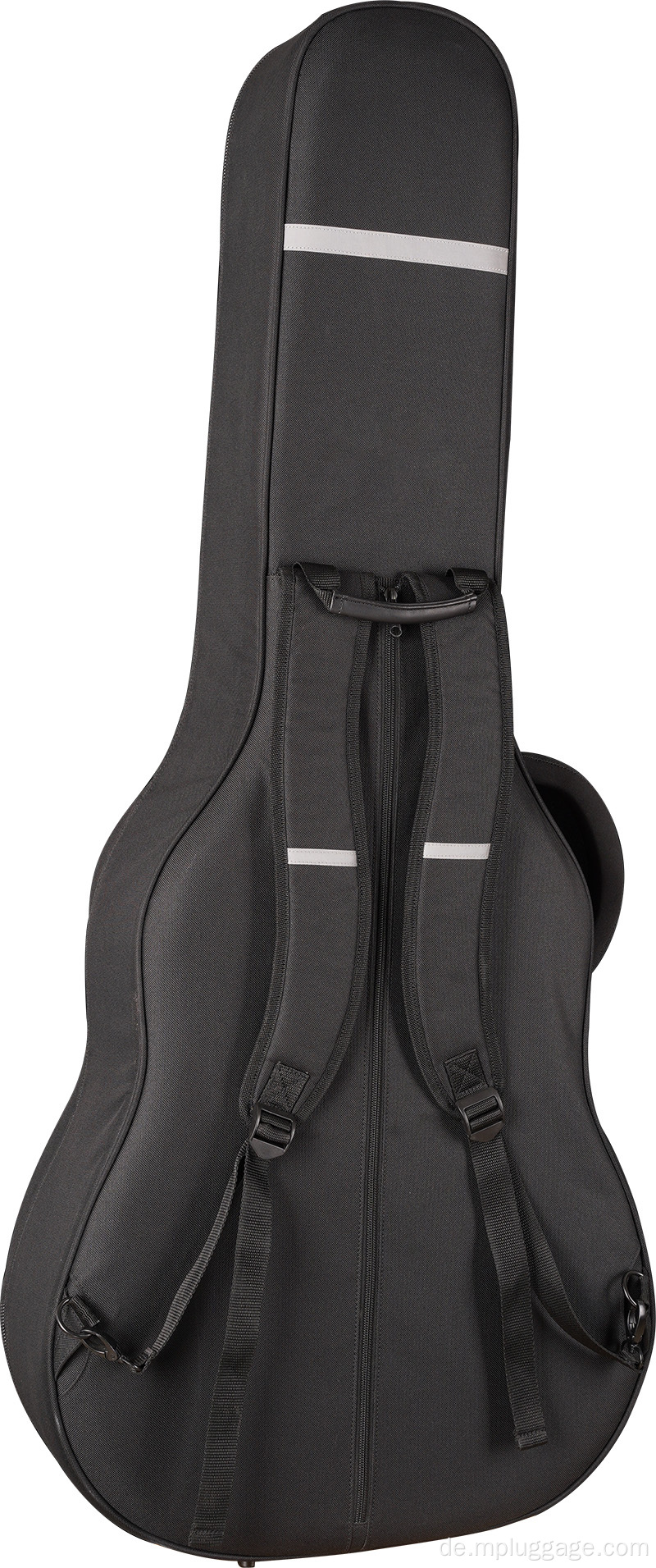 Einfache schwarze Gitarrenmusiktasche