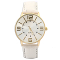 Double miroir Rose Gold Dail Leather Watch Fashion