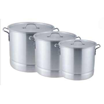 Aluminum Soup Pot and Stock Pot Set: Including 64QT, 84QT, and 100QT Sizes with Steamer Option