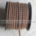 Δερμάτινα κορδόνια Faux Suede με ασημένια καρφιά DIY 3Μ