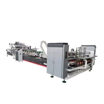 Folder karton otomatis ipack gluer dengan layar sentuh plc dan sistem bundling