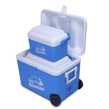 Boîte à glace portable en gros avec roues