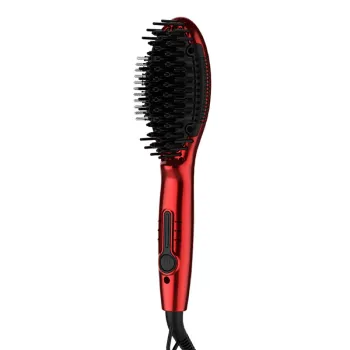 Professional Ionic Electric Hair Brush with Laser Styling Metal Handle, Blower & Hot Air Dryer