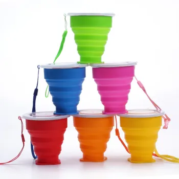 Outdoor Camping Survival Folding Thin Cup Bottle