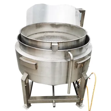 Hydraulic Automatic Turn-Over Leaky Basket Type Fryer for Steam, Electric Energy, Gas Heating Meat and Popcorn Cooking