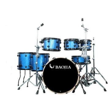 7pcs Royal Blue Light High Quality Jazz Drum Set musical instrument LT-1227