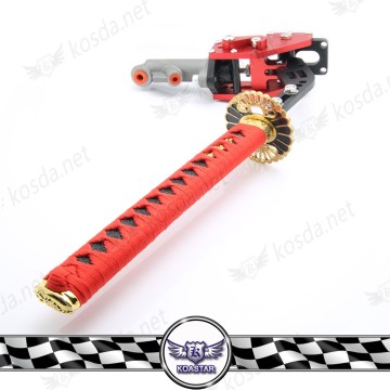 Car Red/Black Aluminum Samurai Sword Katana Oil Hydraulic Hand Brake