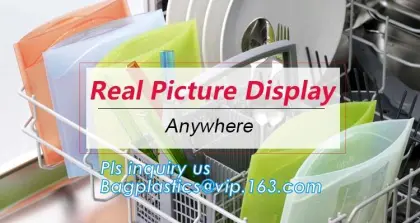 Reusable Refrigerator Silicone Fresh Bag Food Storage Container, Fresh Fridge Food Preservation Bag, Reusable Silicone Food Stor