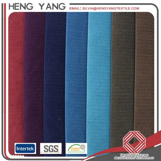 100 Polyester Microfiber Color Blending Sofa Burnout Velvet Fabric