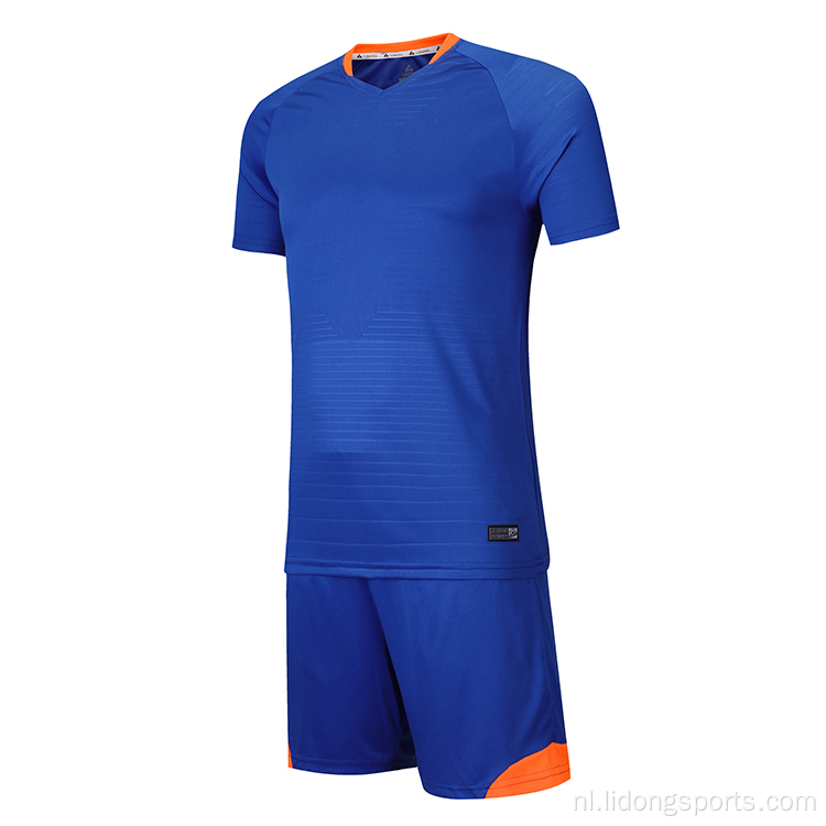 Aangepast sublimatie voetbalshirt gewoon voetbaluniform