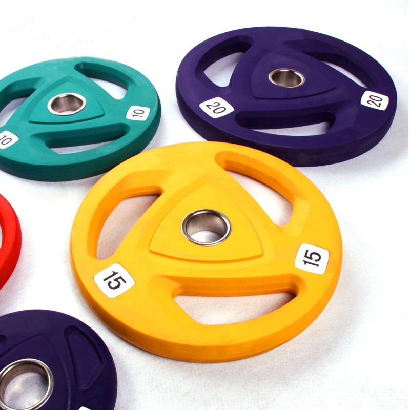 Durable Rubber Weightlifing Barbell Plates