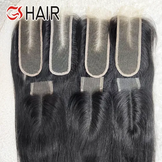 Hot Selling Thin 2X6 HD Lace Closure with Pre Plucked Cuticle Aligned Virgin Hair