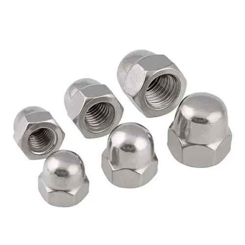 Nylon galvanized cap nut m8