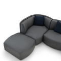 Lindos muebles de sofá de cuero moderno combinado para el hogar