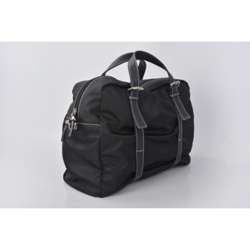 Water Resistant Black Nylon Luggage Travel Duffel Bag