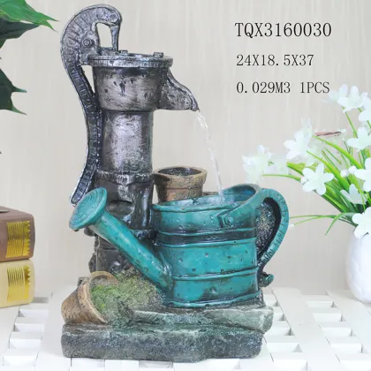 Handmade Polyresin Pet Drinking Water Fountains for Sale