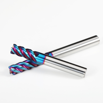 Professional CNC Milling Cutters: HANDEK Tungsten Carbide End Mills with Precision Flutes and High HRC Rating for Robust Material Removal
