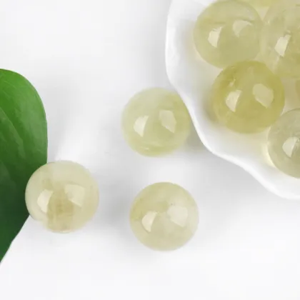 Citrine Quartz Crystal Spheres