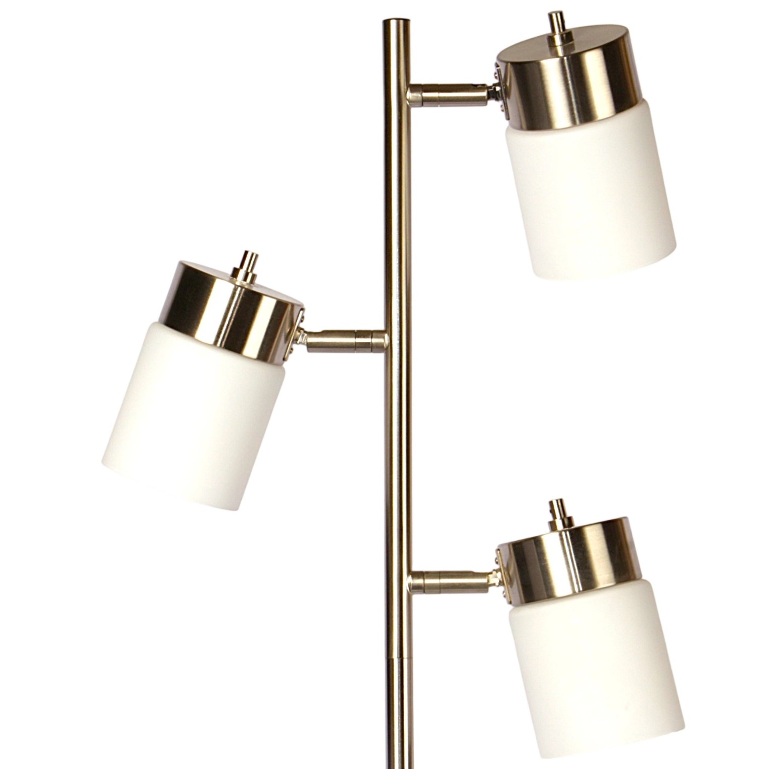 Sliver luxury multi-head floor lamp