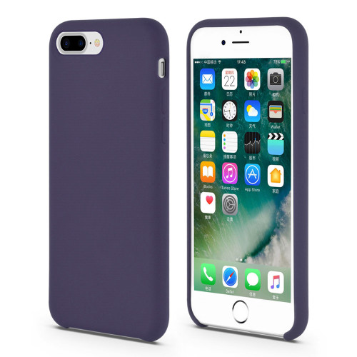 Fashionable Elegant Blue Liquid Silicone Rubber Iphone8 Case