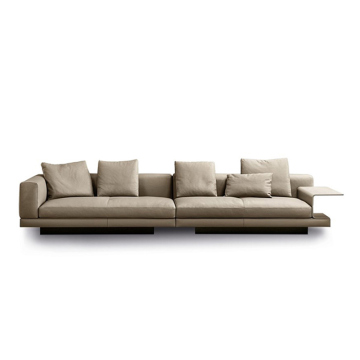 High-End Italian Leather Modern Luxury Sofa Set for Living Room