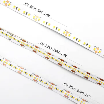 2025 New Arrival SMD LED Backlight TV Strip - 19.6W DC24V Warm White LED Strips (240D/288D, 10mm)