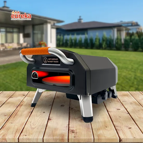 Outdoor Cooking Made Easy Portable 12-Inch Gas Pizza Oven Round for Perfect Pizzas Anytime