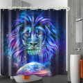Water barrier long shower curtain
