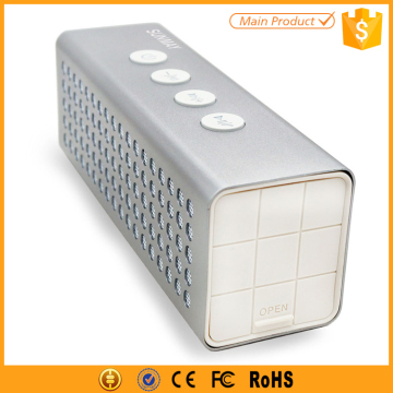 hot selling 2016 amazon aluminum power bank bluetooth speaker