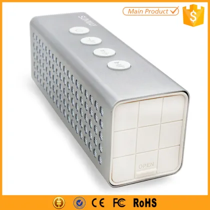 hot selling 2016 amazon aluminum power bank bluetooth speaker