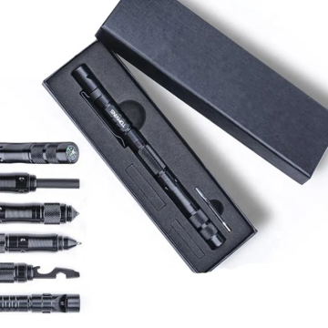 Wholesale High-Quality Multi-Function Pocket Self-Defense Tactical Pen for Hiking & Camping