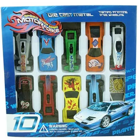 Die Cast Metal Alloy Car, 10 Pcs in 1 set ZCC62110