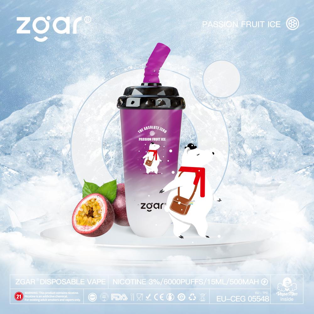 ZGAR Hot-Selling 6000 Puffs Disposable Vape