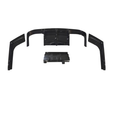 2013-2019 BMW 3 Series F30/F35 Modified M3 Rear Lip/V-Style Rear Spoiler - Glossy Black Carbon Pattern