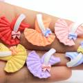 Nouveau Kawaii résine Ballet chaussures robe de danse Miniature Art Flatback Cabochon bricolage pince à cheveux artisanat décoration