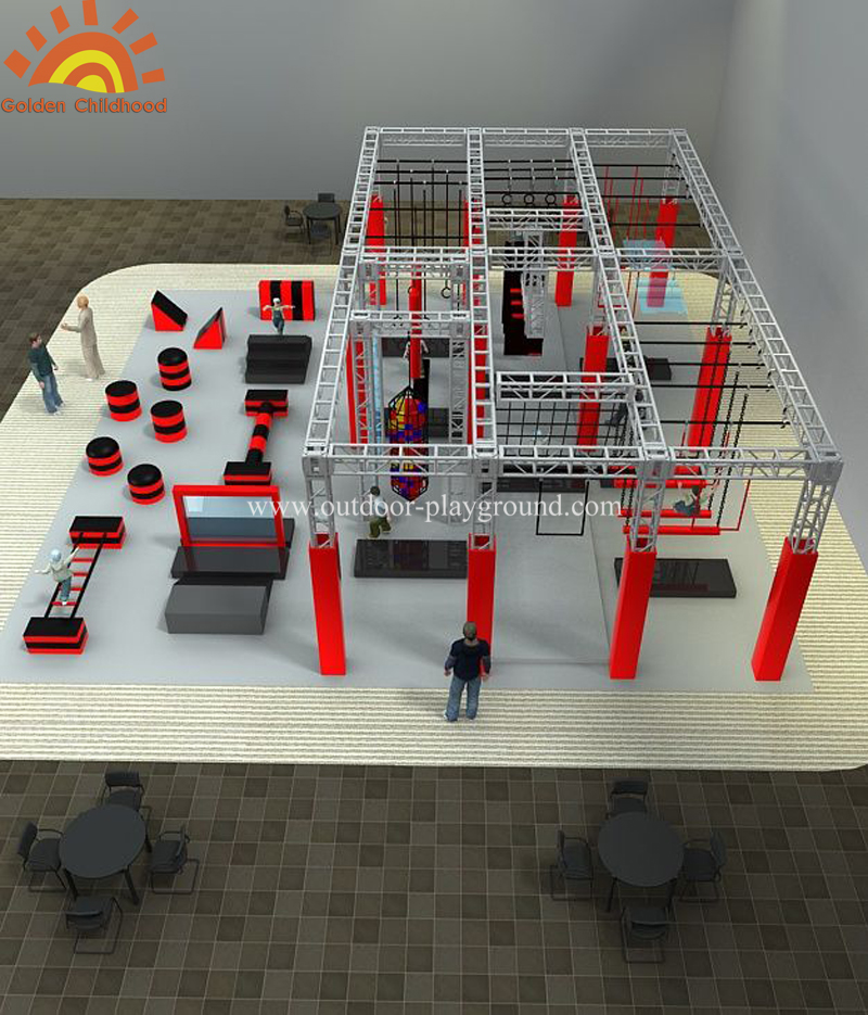 Warrior Course Design In Trampoline Park