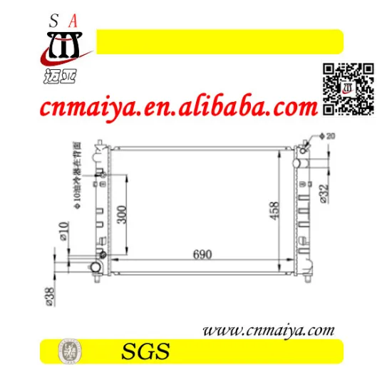 GY01-15-200B auto radiator fit for small cars, DPI:2456
