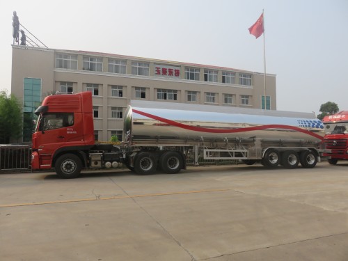 3 Axles DOT Aluminum Alloy Fuel Tank Semitrailer