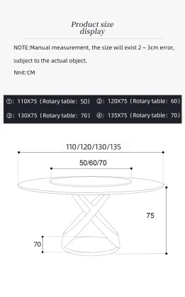 Rose Gold Brushed Stainless Steel Marble Dining Table