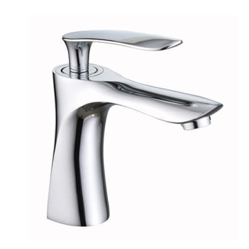 ใหม่ล่าสุดราคาถูก Deck Mounted น้ำเย็น Chrome Single Basin Mixer Taps Wash