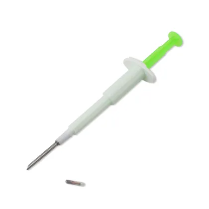 RFID Animal Microchip Syringes for Tracking Pet Animals at 125KHz and 134.2KHz Frequencies: EM4305 Chip Technology