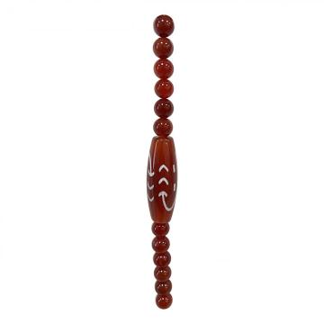 Healing Amber Agate Strand Beads for Jewelry Making