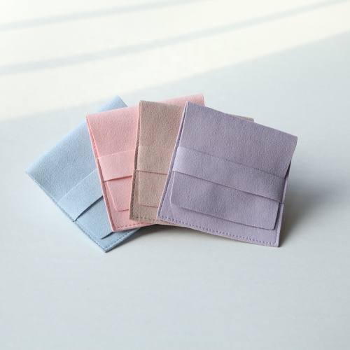 8cm Luxury Microfiber Jewelry Gift Envelope Jewelry Bags