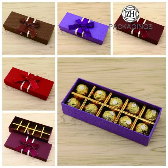 10 Packs with Lid Chocolate Box Set Gift