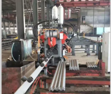 CNC Angle Iron Steel Punching Shearing Line