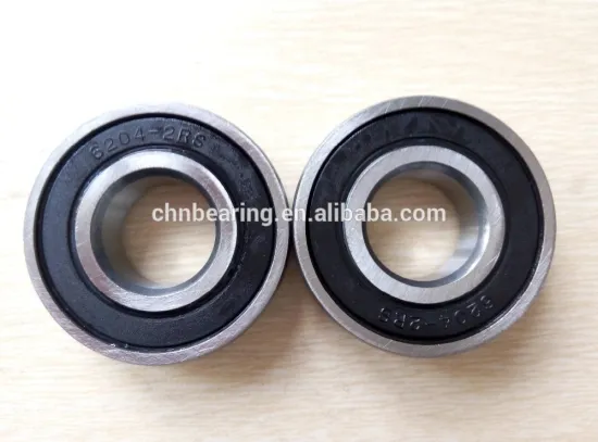 Double Rubber Seals Deep Groove Ball Bearings 6204-2RS