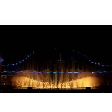 Music controlled customized water dancing fountain