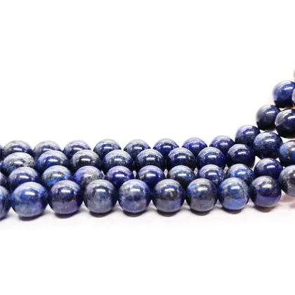 Wholesale Natural Lapis Lazuli Beads: 3/4/6/8/10/12/14MM Round Gemstone Crystals for Jewelry Making & Energy Healing
