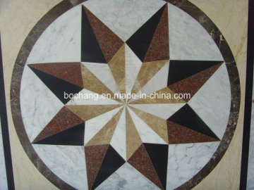 Marble Mosaic Waterjet Floor Medallion for Pattern Tile